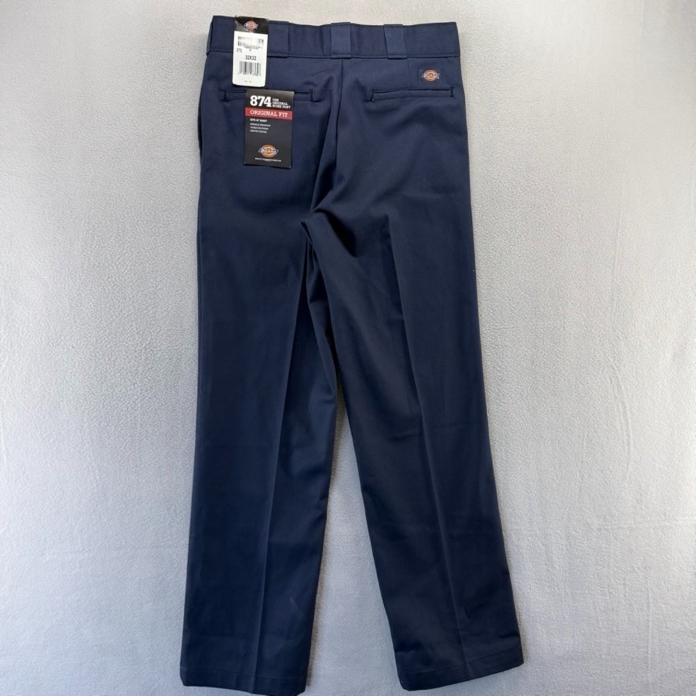 Dickies 874 Pants men's 32x32 Blue Navy Chino Khaki Trousers Twill Straight NEW